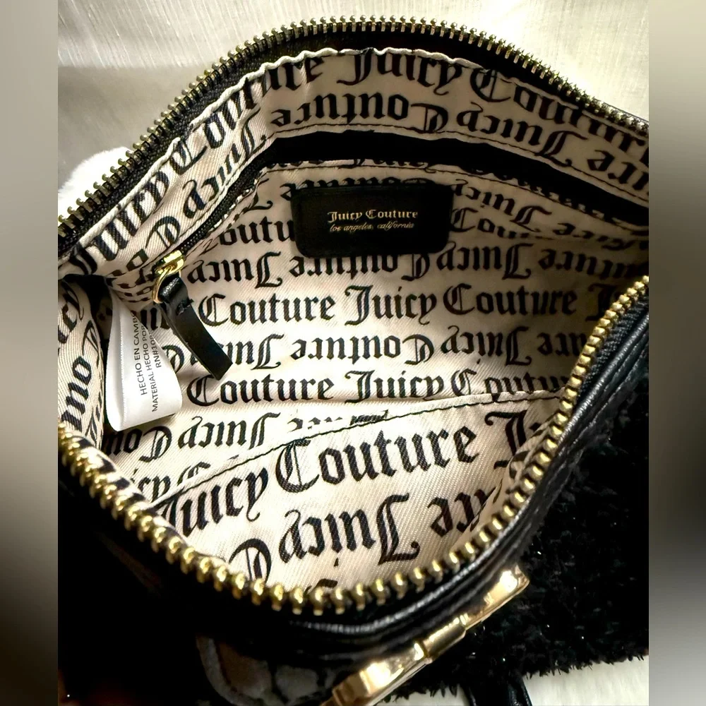 NEW Juicy Couture Black Roll Crossbody Bag